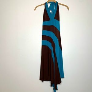 By Choice Brown & Blue Dress